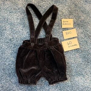 Hanna Andersson Velour Velvet Romper Jumpsuit - 60 - EUC